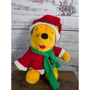 1996 Mattel Disney Winnie the Pooh Christmas Plush